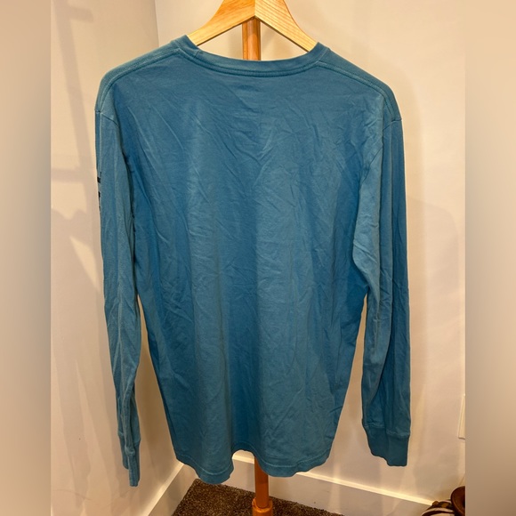 Turquoise North Face Long Sleeve - Picture 3 of 3